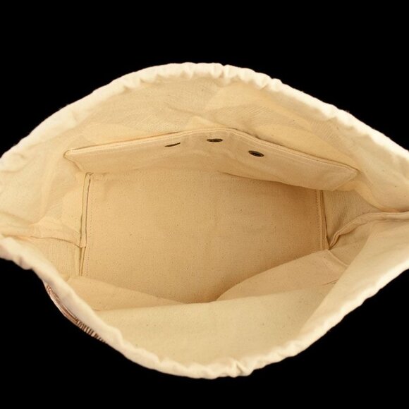 Jen Hewitt for Fringe Supply Co. Field Canvas Project Bag Leather Handle NEW - Picture 3 of 3